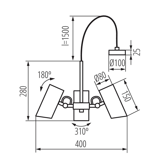 Подвесной светильник Kanlux AGZAR C 3xE14 W 36253 Фото № 4