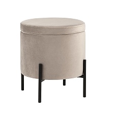 Пуф Stool Group Грейс велюр светло-серый vd-grays-b25