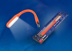 Переносной светодиодный фонарь Uniel Usb-зарядка 170х15 260 лм TLD-541 Orange UL-00000252 1