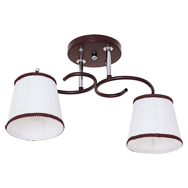 Потолочный светильник ЭкономСвет 50713/2BR+CR WT Фото № 