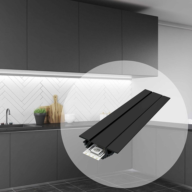 Профиль угловой с рассеивателем Apeyron 08-07-Ч изображение 7 Профиль угловой с рассеивателем Apeyron 08-07-Ч Фото № 7