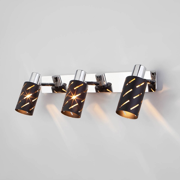 Спот Eurosvet Fente 20090/3 черный/хром Фото № 