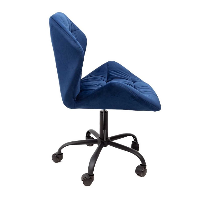 Поворотное кресло AksHome Yukon темно-синий, велюр 81485 Фото № 9