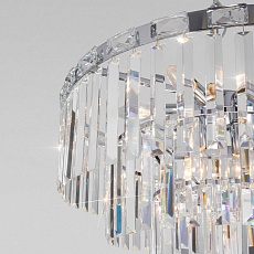 Подвесная люстра Eurosvet Elegante 10130/8 хром/прозрачный хрусталь Strotskis 4