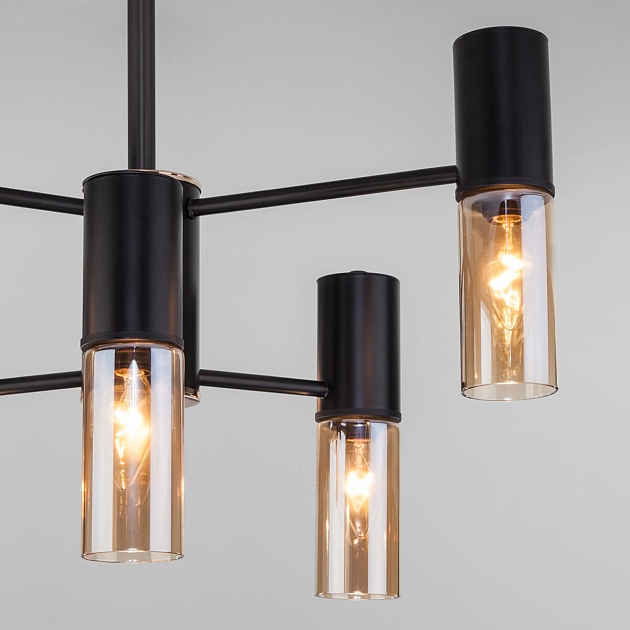 Подвесная люстра Eurosvet Tesoro 70125/6 черный Фото № 3