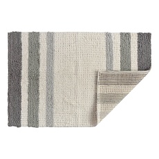 Коврик Tkano для ванной из хлопка с серой полоской коллекции Essential, 50х80 см TK22-BM0004 1