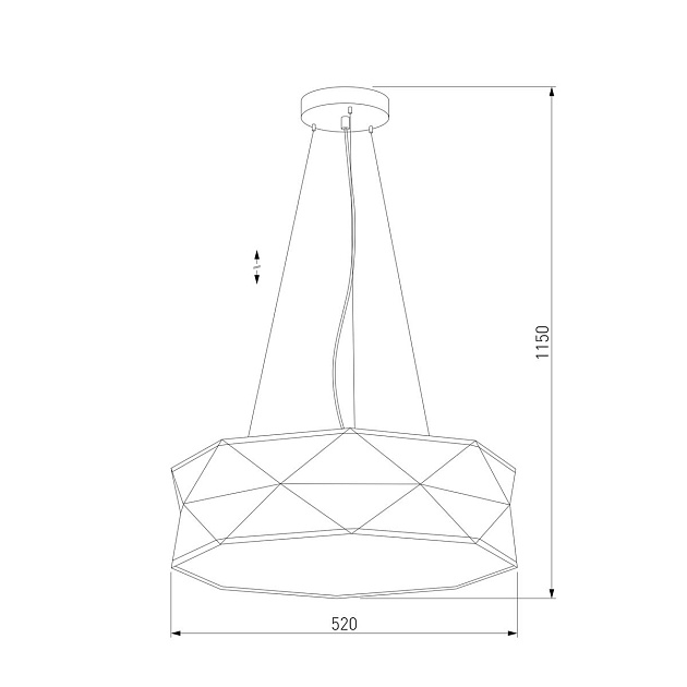 Подвесной светильник TK Lighting 3312 Kantoor Black Фото № 2