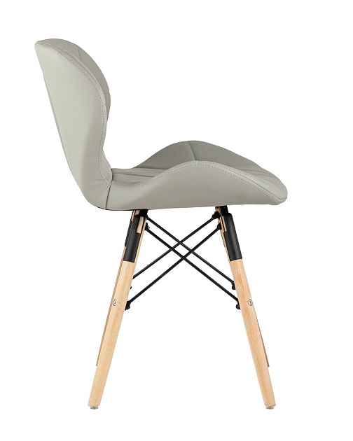 Кухонный стул Stool Group Бон экокожа серый DC-19122601 grey изображение 3 Кухонный стул Stool Group Бон экокожа серый DC-19122601 grey Фото № 3