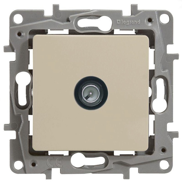 ТВ-розетка оконечная Legrand Etika слоновая кость 672365 Фото № 