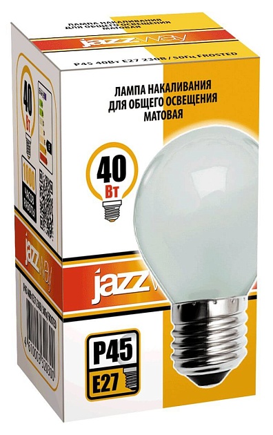 Лампа накаливания Jazzway E27 40W 2700K матовая 3320300 Фото № 2