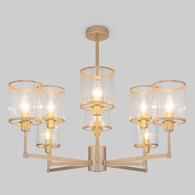 Потолочная люстра Eurosvet 60144/8 золото изображение Потолочная люстра Eurosvet 60144/8 золото Фото №