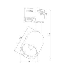 Трековый светильник TK Lighting 4498 Tracer Black 2