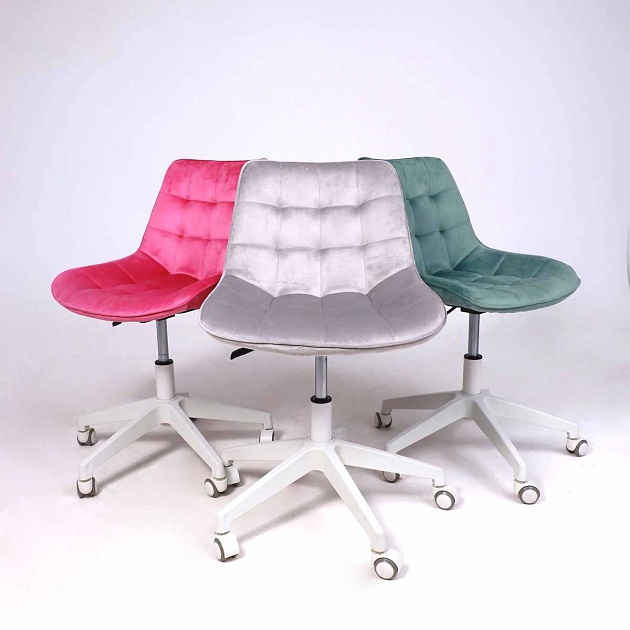 Поворотное кресло AksHome Carolyn велюр, серый 91957 изображение 6 Поворотное кресло AksHome Carolyn велюр, серый 91957 Фото № 6