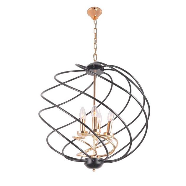 Подвесной светильник ЭкономСвет 10211/5M FGD+BK Фото № 