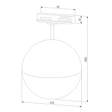 Трековый светильник Elektrostandard Glob GX53 черный MRL 1015 a053136 1