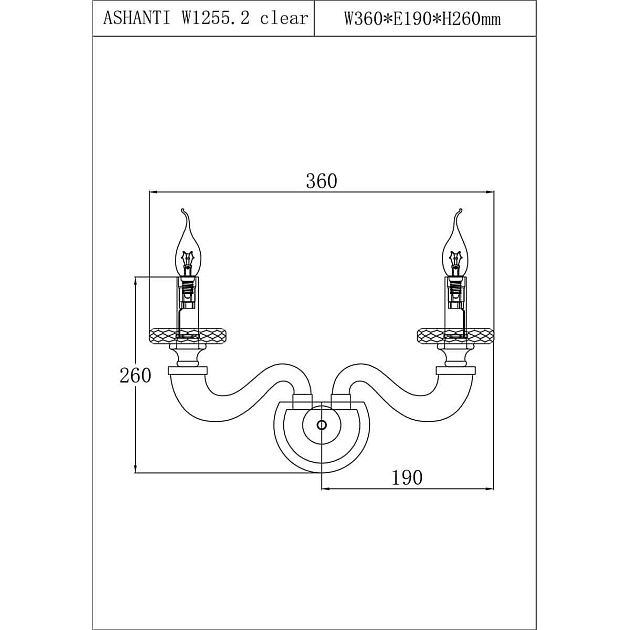 Бра Lucia Tucci Ashanti W1255.2 clear изображение 2 Бра Lucia Tucci Ashanti W1255.2 clear Фото № 2