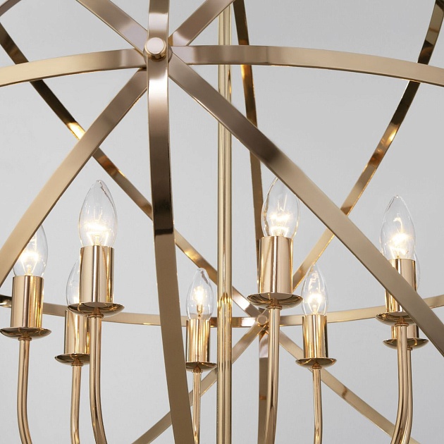 Подвесная люстра Eurosvet Santi 60139/8 золото изображение 5 Подвесная люстра Eurosvet Santi 60139/8 золото Фото № 5