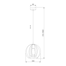 Подвесной светильник TK Lighting 6597 Jaula 1