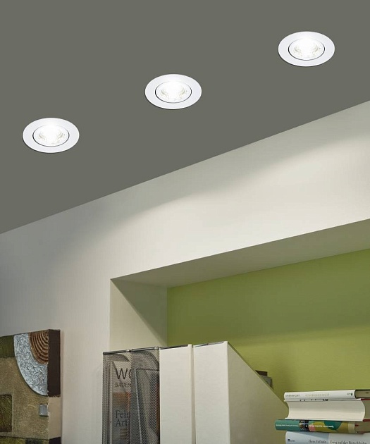 Встраиваемый светодиодный светильник Eglo Saliceto (3 шт) 33391 изображение 3 Встраиваемый светодиодный светильник Eglo Saliceto (3 шт) 33391 Фото № 3