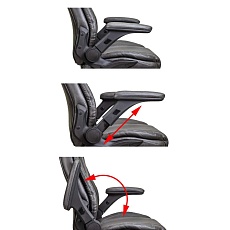 Кресло руководителя AksHome Aurora графит, экокожа 65466 5