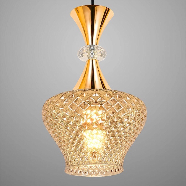 Подвесная люстра Reluce 09004-0.9-03 Amber изображение 2 Подвесная люстра Reluce 09004-0.9-03 Amber Фото № 2