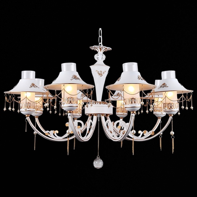 Подвесная люстра Illumico IL6055-8PAU-59 WT GD изображение Подвесная люстра Illumico IL6055-8PAU-59 WT GD Фото №