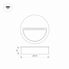 Уличный светодиодный светильник Arlight LTD-Trail-R115-4W Warm3000 029962 1