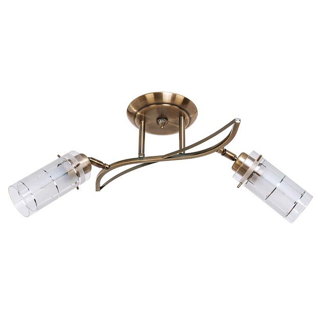 Потолочный светильник ЭкономСвет 11187/2AB WT изображение Потолочный светильник ЭкономСвет 11187/2AB WT Фото №