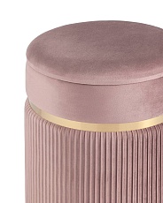 Пуф Stool Group Миранда с ящиком велюр розовый 19B352VA-8167-30 3