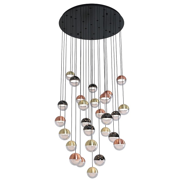 Подвесная светодиодная люстра Favourite Luna 4371-27P изображение Подвесная светодиодная люстра Favourite Luna 4371-27P Фото №