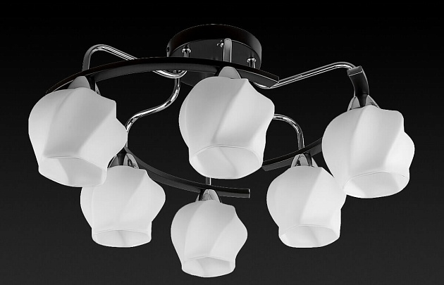 Потолочная люстра Toplight Milana TL2750X-06WC изображение 2 Потолочная люстра Toplight Milana TL2750X-06WC Фото № 2