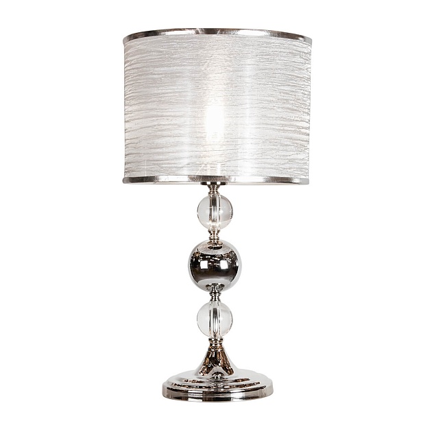 Настольная лампа iLamp Chelsea T2400-1 Nickel изображение Настольная лампа iLamp Chelsea T2400-1 Nickel Фото №