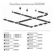 Прямой коннектор Denkirs Solid Base TR1101-BK 1