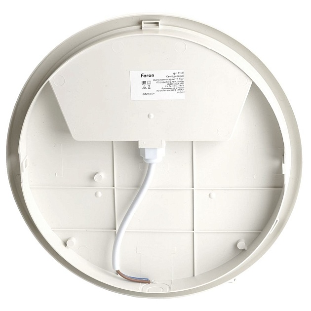 Потолочный светодиодный светильник Feron TR ЖКХ Круг 51513 изображение 3 Потолочный светодиодный светильник Feron TR ЖКХ Круг 51513 Фото № 3