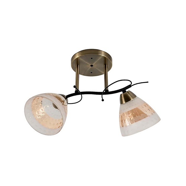 Потолочный светильник ЭкономСвет 12260/2AB+BK WT+TEA Фото № 