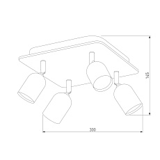 Спот TK Lighting 3297 Top Wood 2