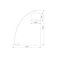 Торшер TK Lighting 6097 Moby 1