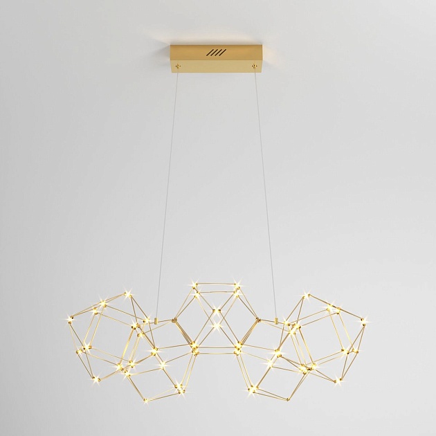 Подвесной светодиодный светильник Eurosvet Uma 90168/5 медь изображение Подвесной светодиодный светильник Eurosvet Uma 90168/5 медь Фото №