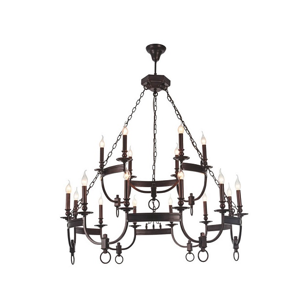 Подвесная люстра Crystal Lux Suerte Brown SP12+6 Фото № 