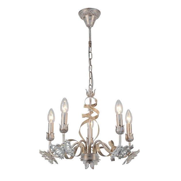 Подвесная люстра Arte Lamp Libellula A8626LM-5WG изображение Подвесная люстра Arte Lamp Libellula A8626LM-5WG Фото №