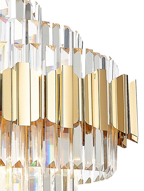 Подвесная люстра Natali Kovaltseva Ruby 81442/10C Gold изображение 3 Подвесная люстра Natali Kovaltseva Ruby 81442/10C Gold Фото № 3