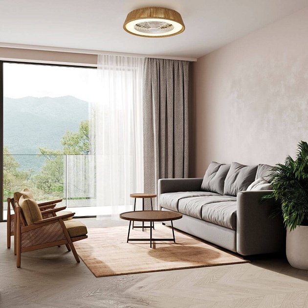 Потолочная светодиодная люстра-вентилятор Mantra POLINESIA 8229 Фото № 4