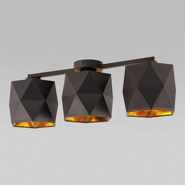 Потолочная люстра TK Lighting 1041 Siro Black Gold Фото № 