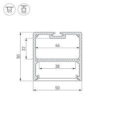 Профиль Arlight SL-Line-5050-3000 Black 036255 1