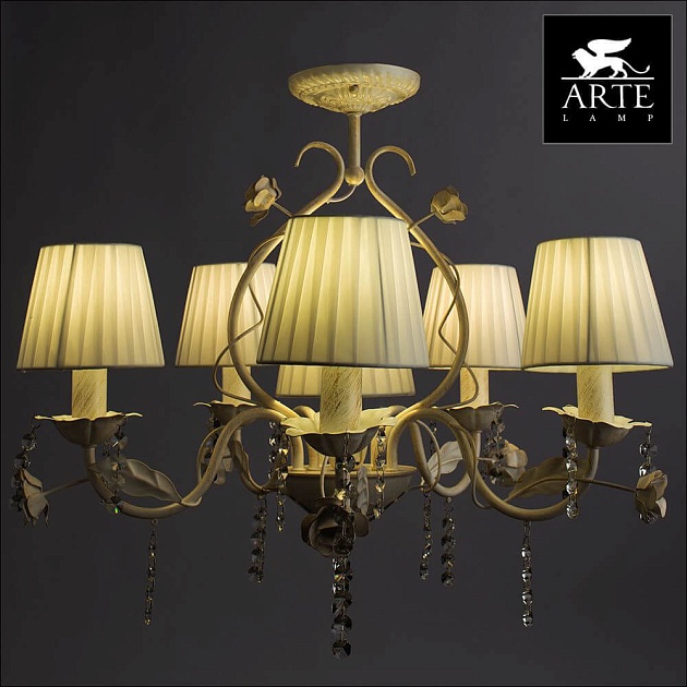 Потолочная люстра Arte Lamp Kenny A9514PL-5-1WG изображение 3 Потолочная люстра Arte Lamp Kenny A9514PL-5-1WG Фото № 3