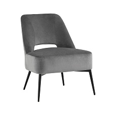 Кресло Stool Group Бостон велюр тёмно-серый vd-boston-b27