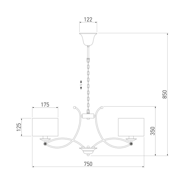 Подвесная люстра Eurosvet Fabiola 60124/6 хром Smart изображение 3 Подвесная люстра Eurosvet Fabiola 60124/6 хром Smart Фото № 3