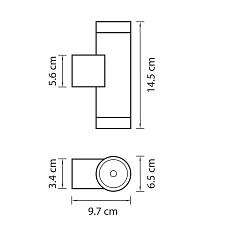 Уличный настенный светильник Paro 351607 1