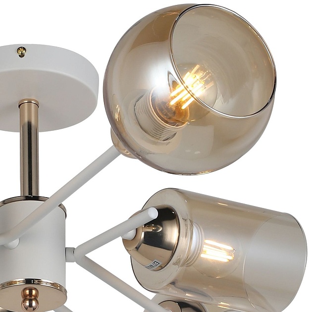 Потолочная люстра Illumico IL8243-6COU-79 WH GD изображение 2 Потолочная люстра Illumico IL8243-6COU-79 WH GD Фото № 2