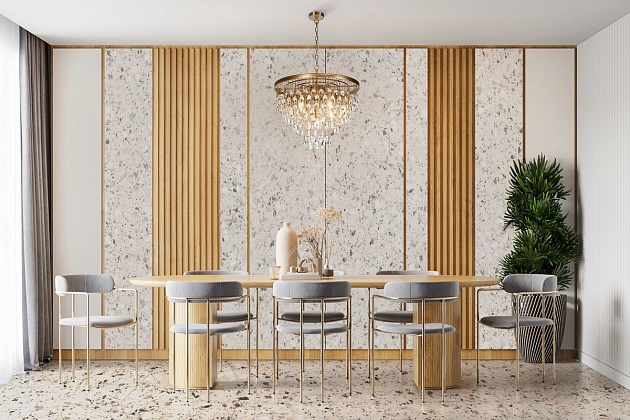 Подвесная люстра Maytoni Linn MOD091PL-07G изображение 4 Подвесная люстра Maytoni Linn MOD091PL-07G Фото № 4